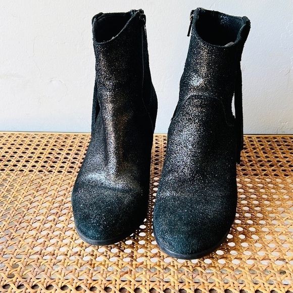 Charles David Suede Shimmer Ankle Boots - Picture 2 of 8